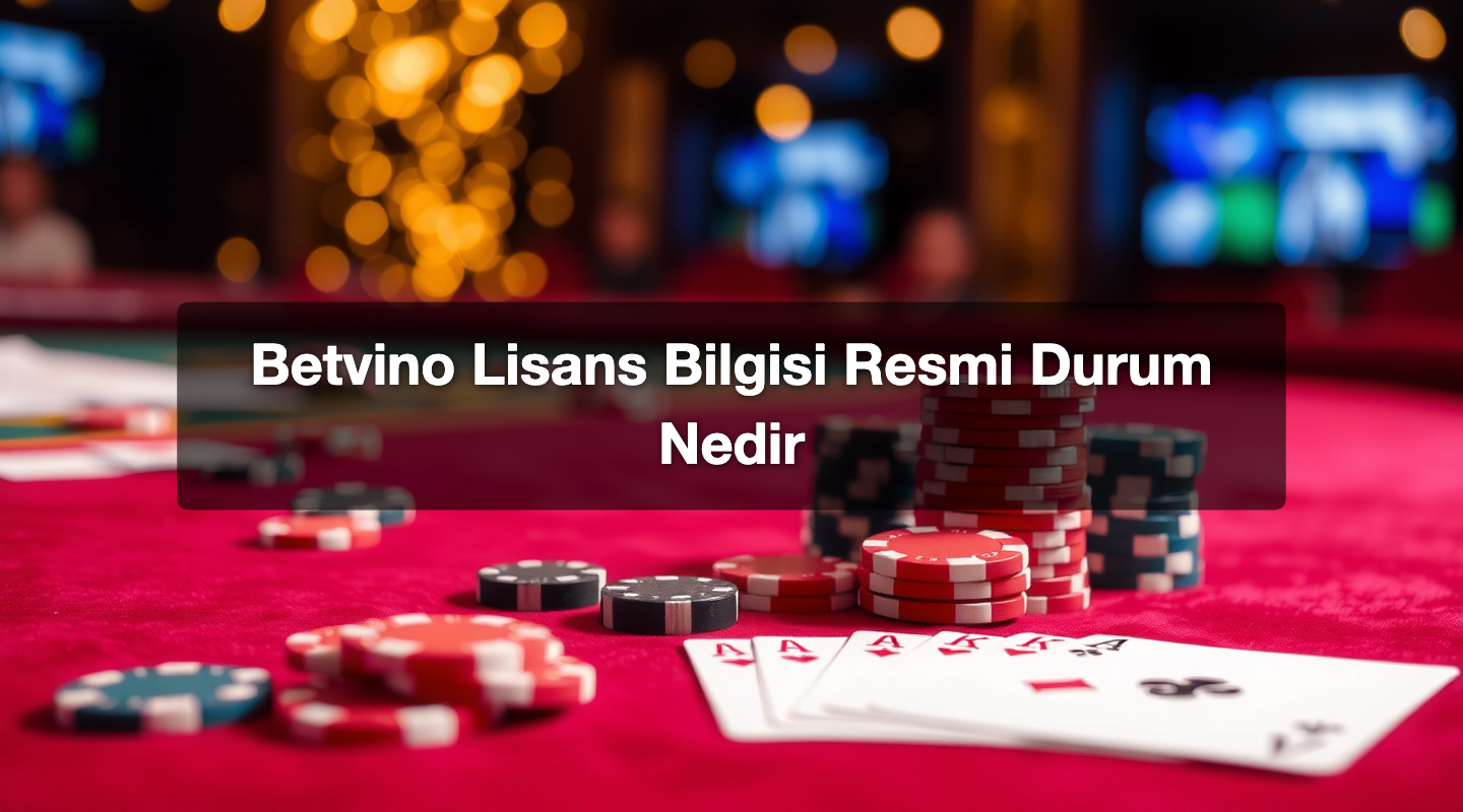 Betvino Lisans Bilgisi Resmi Durum Nedir